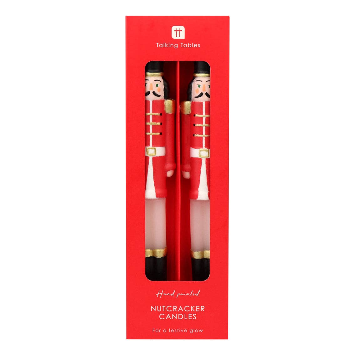 Nutcracker Christmas Dinner Candles - 2 Pack