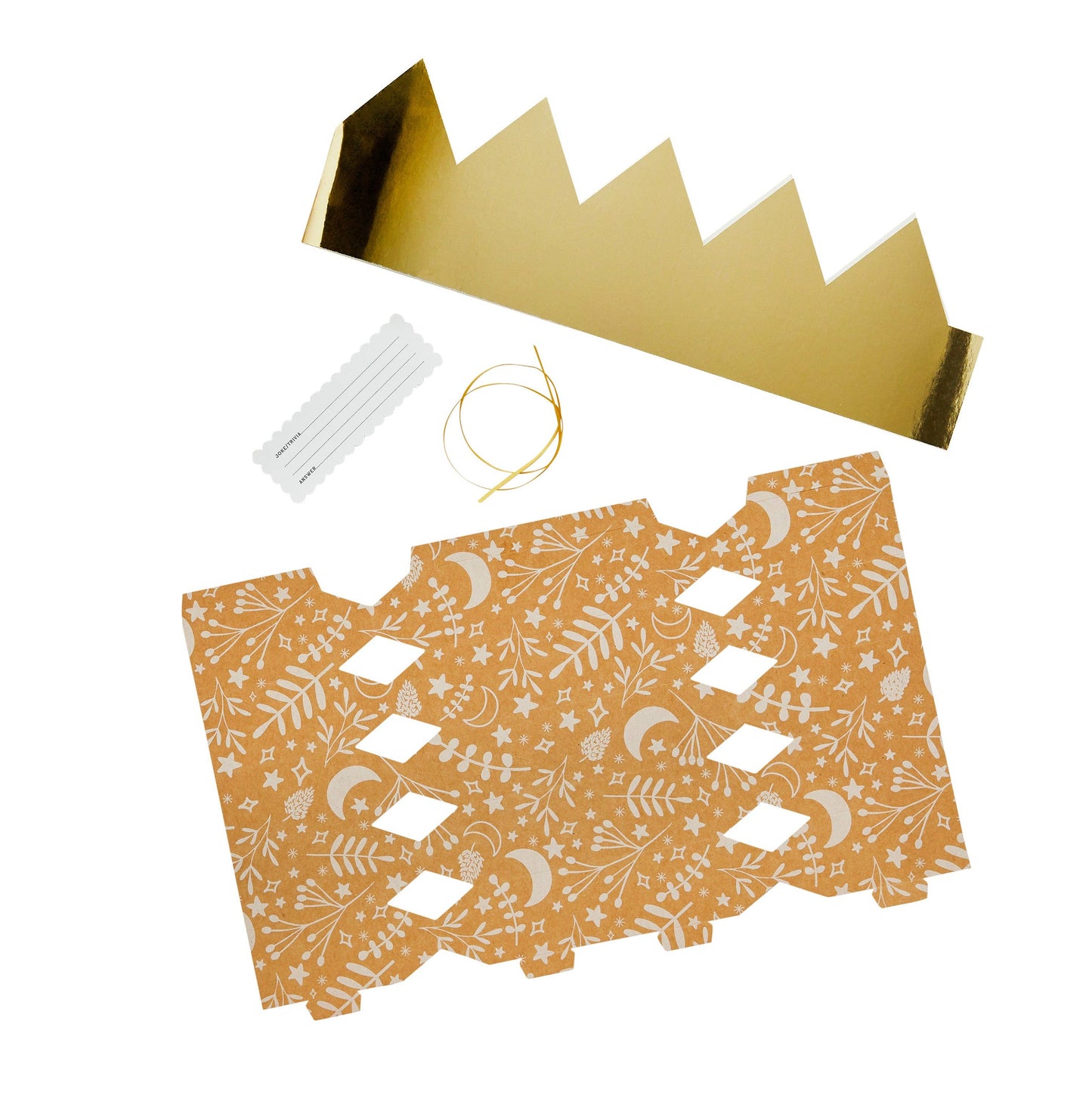 DIY Kraft Patterned Crackers 6 Pack