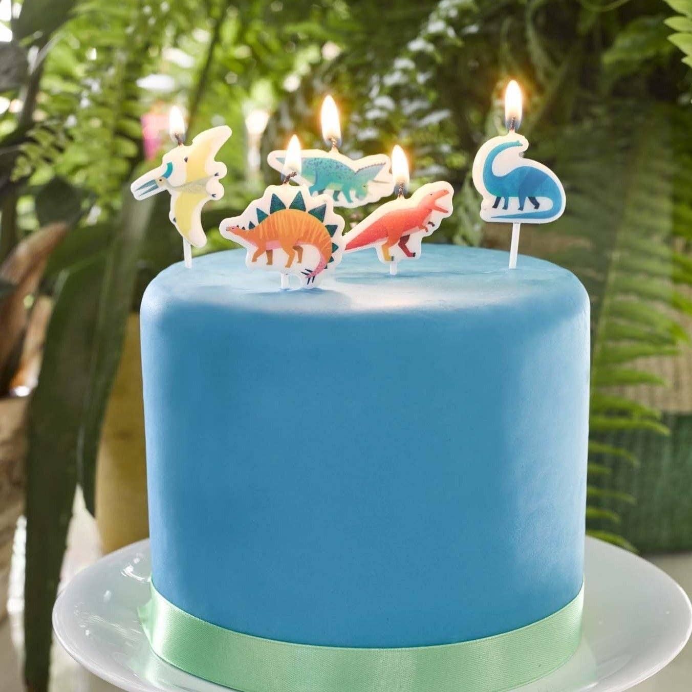 Shaped Dinosaur Birthday Candles