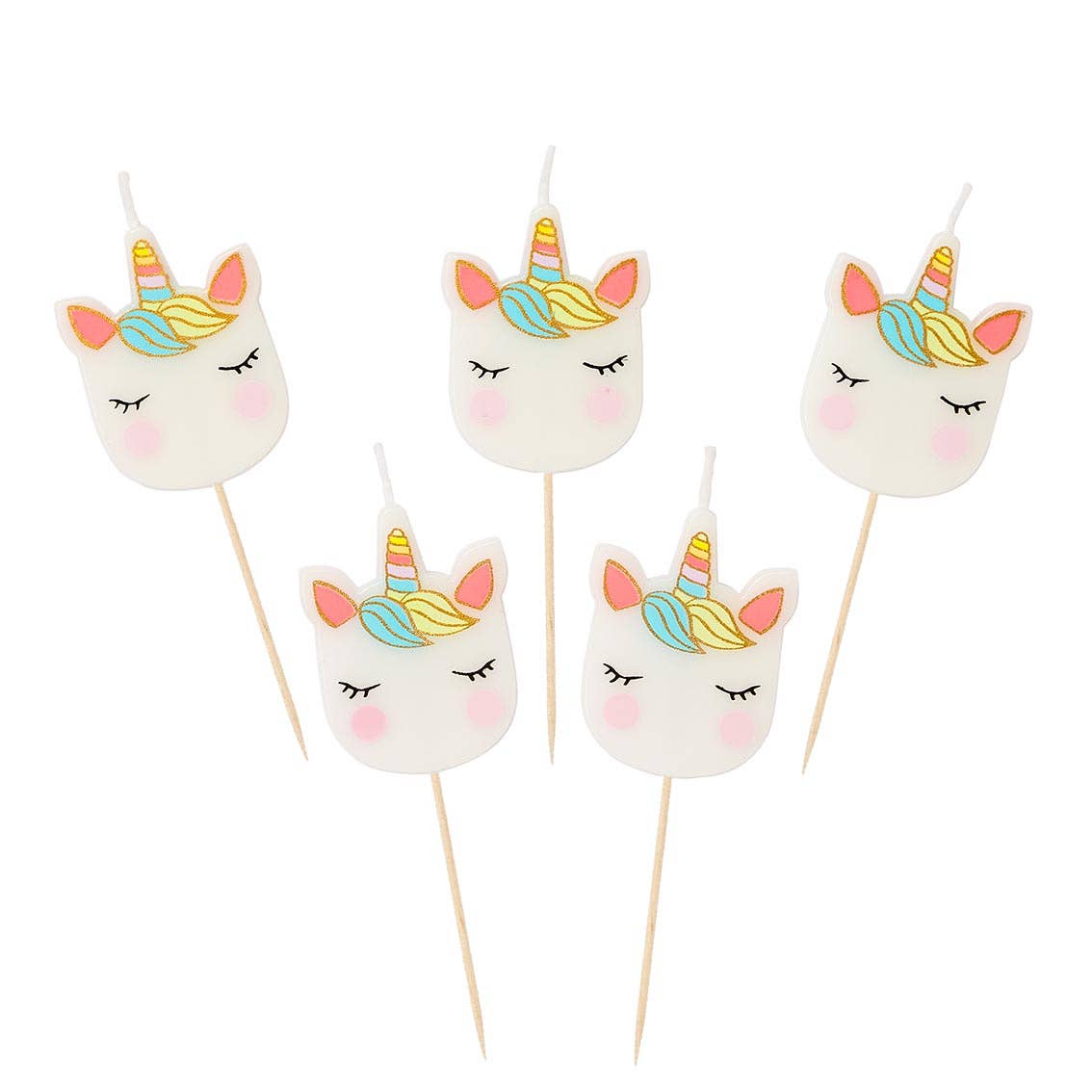 Unicorn Candles - 5 Pack