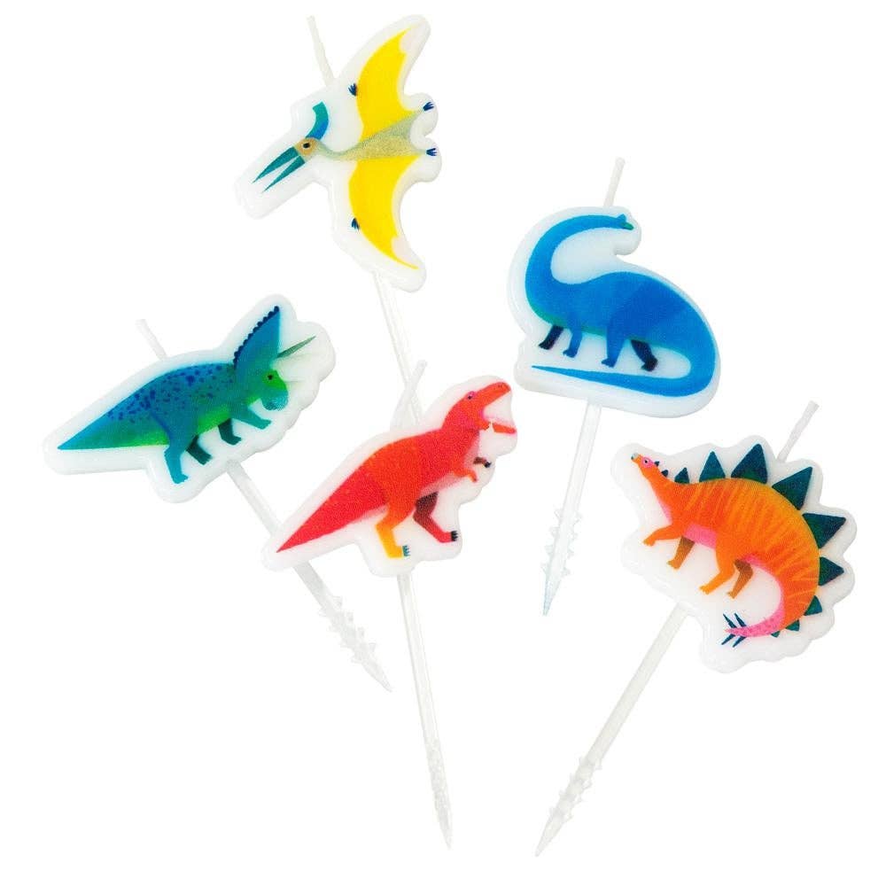 Shaped Dinosaur Birthday Candles