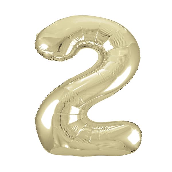 White Gold Foil Balloon 34”