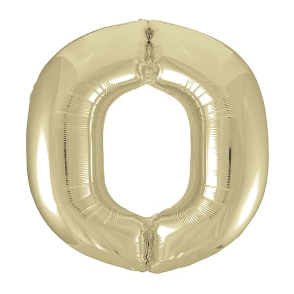 White Gold Foil Balloon 34”