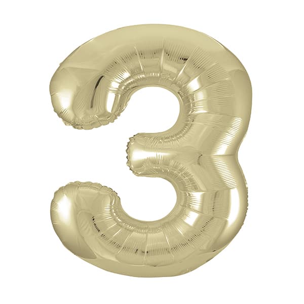 White Gold Foil Balloon 34”