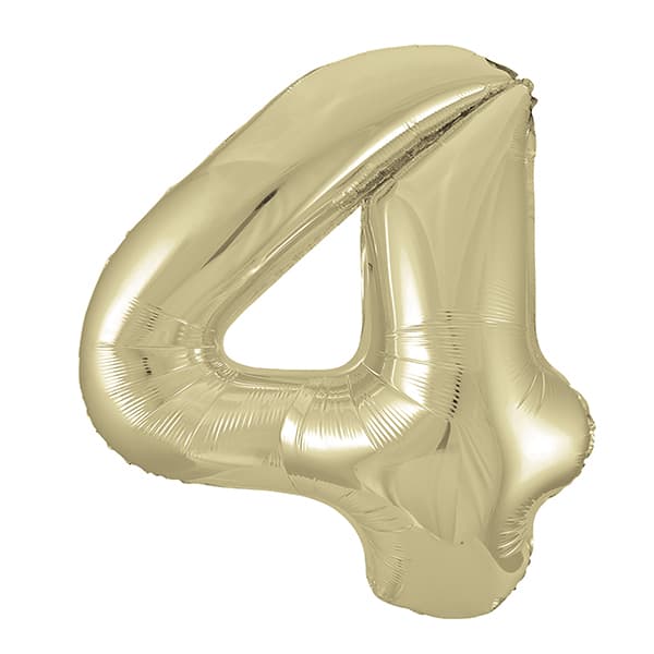 White Gold Foil Balloon 34”