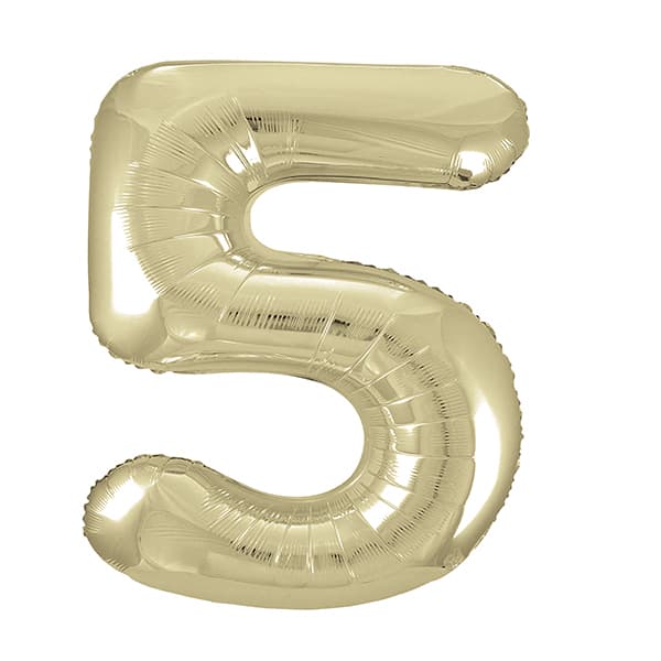 White Gold Foil Balloon 34”