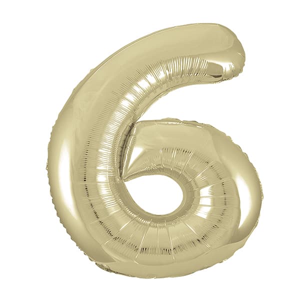 White Gold Foil Balloon 34”