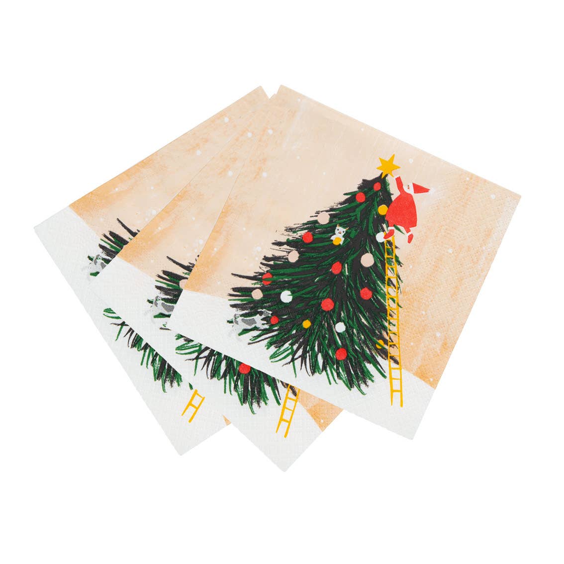 Santa Christmas Napkins - 20 Pack