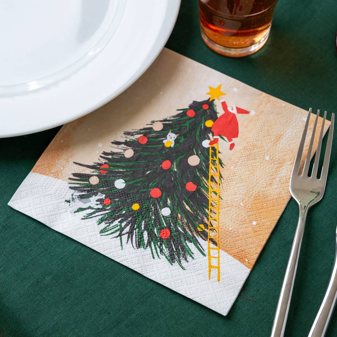 Santa Christmas Napkins - 20 Pack