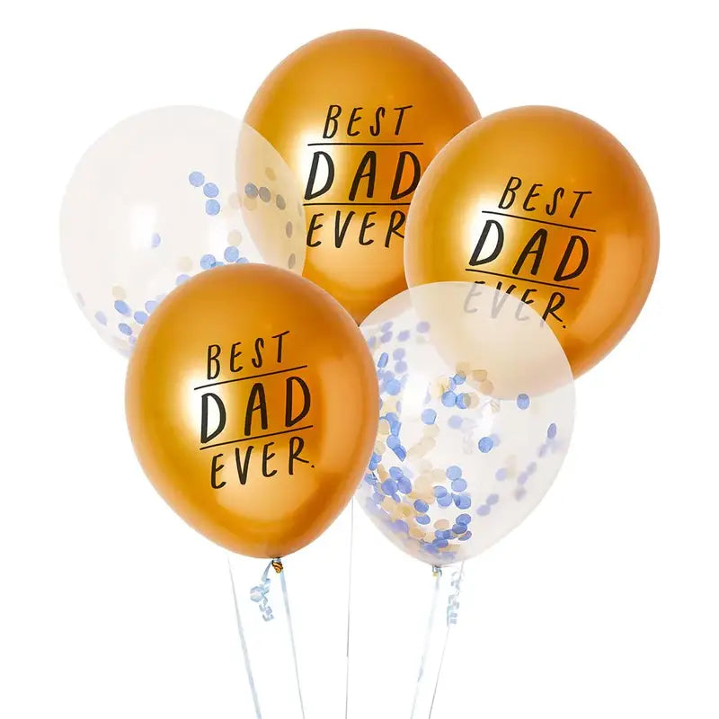 Best Dad Ever' Latex 12" Balloon Bundle 5 Pack