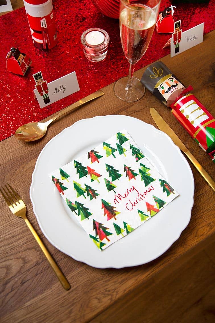 Christmas Tree Napkins | 20 Pack | Christmas Napkins |