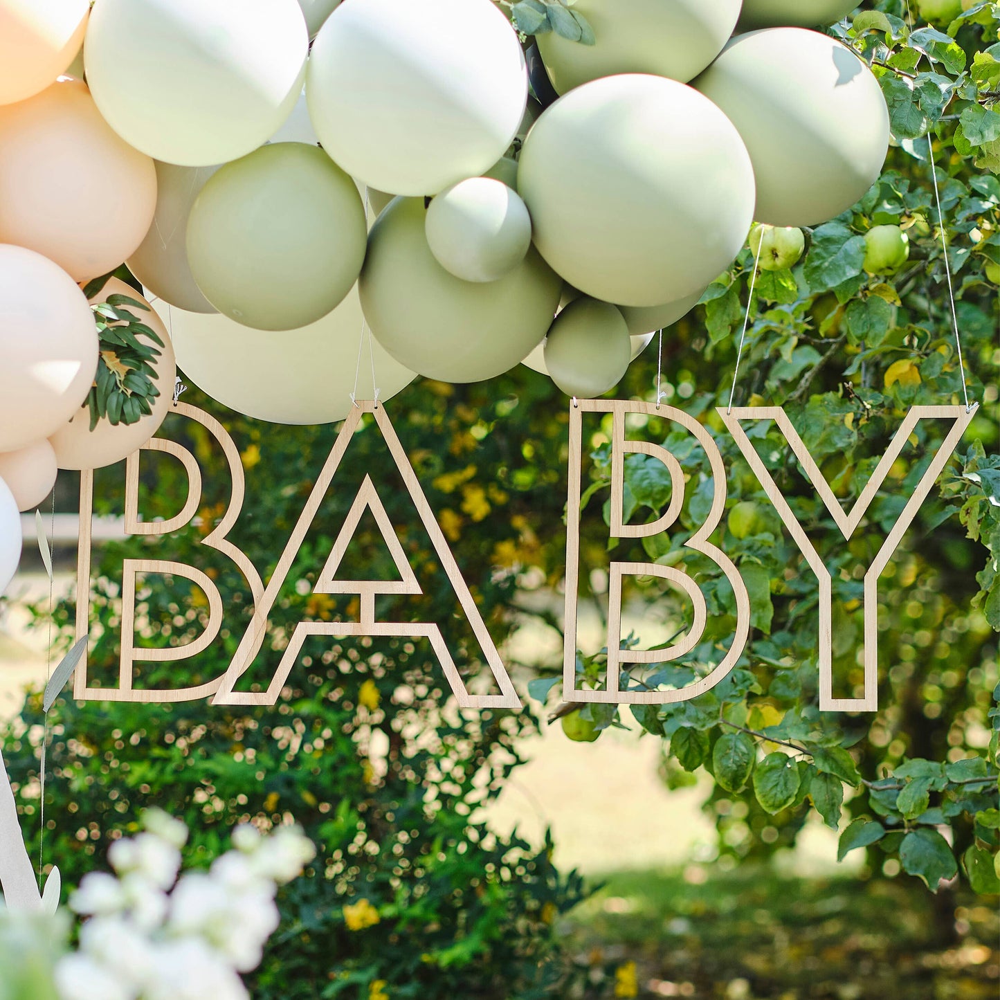Wooden Baby Hanging Decoration
