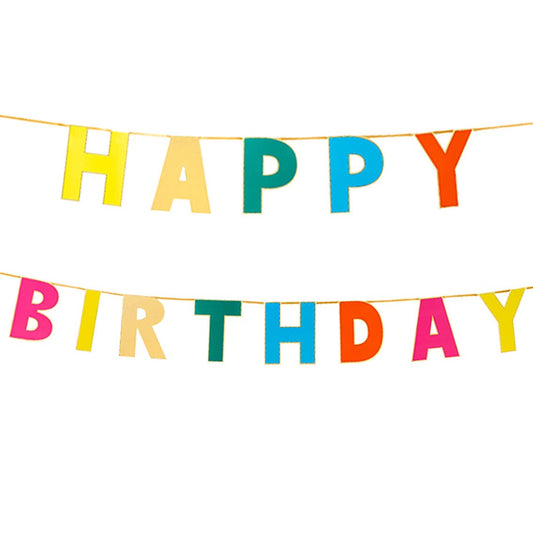 Rainbow Happy Birthday Garland | 3m |
