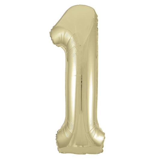 White Gold Foil Balloon 34”