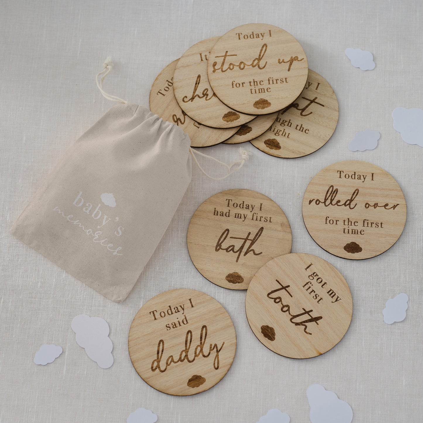 Wooden Baby Milestone Signs