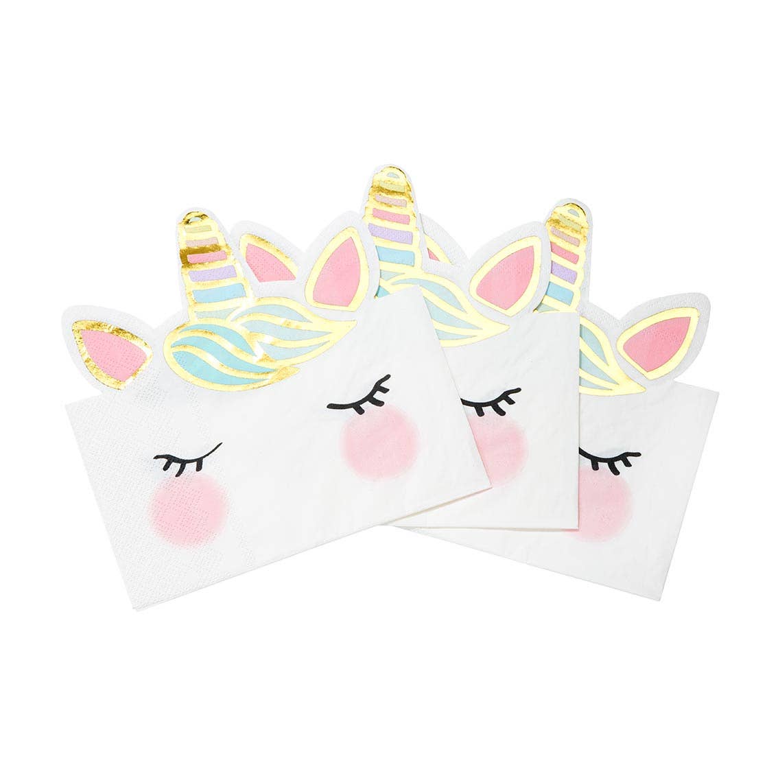 Shaped Unicorn Napkins | 20 Pack |