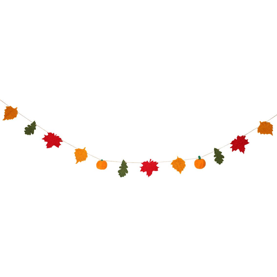 Autumn Hues Felt Garland - 2m