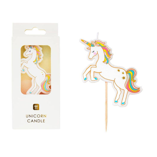 Unicorn Birthday Candle