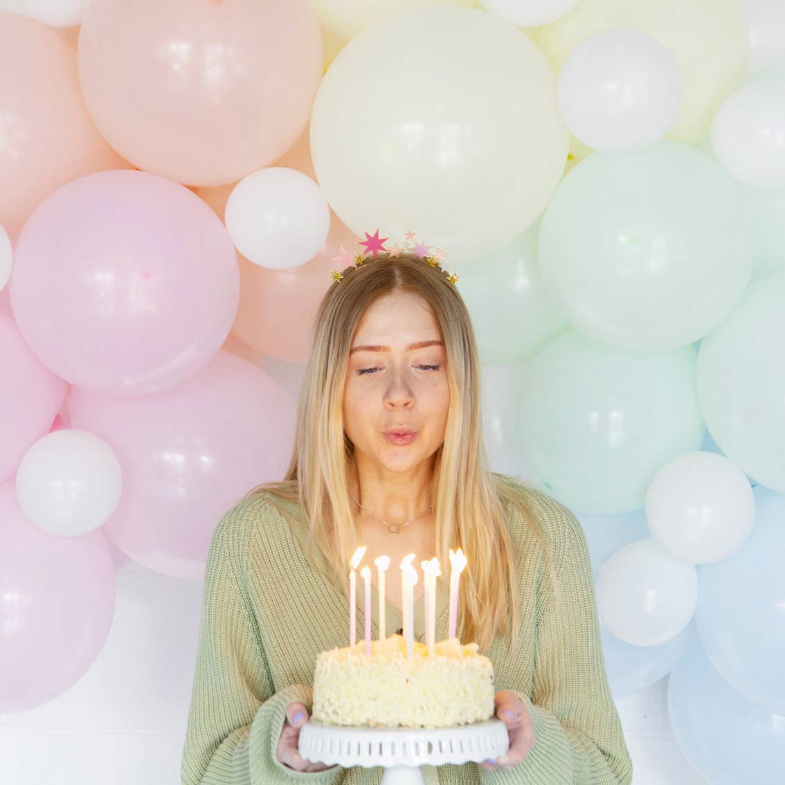 Long Pastel Colour Birthday Candles - 16 Pack