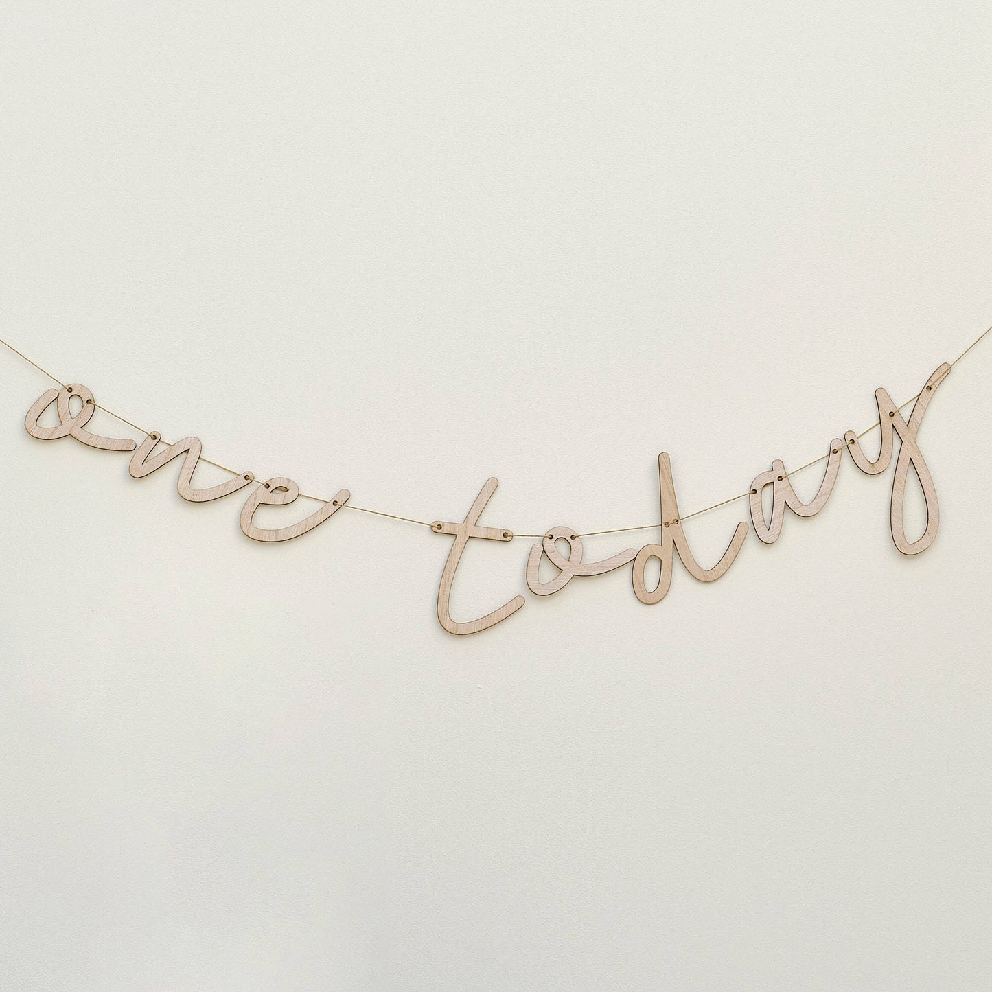 One Today Wooden 1st Birthday Bunting