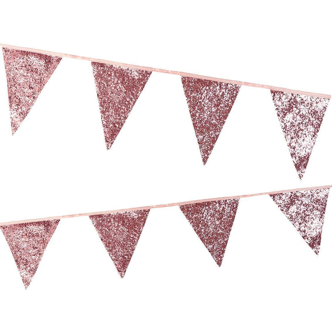 Pink Glitter Bunting Decorations | 3m |