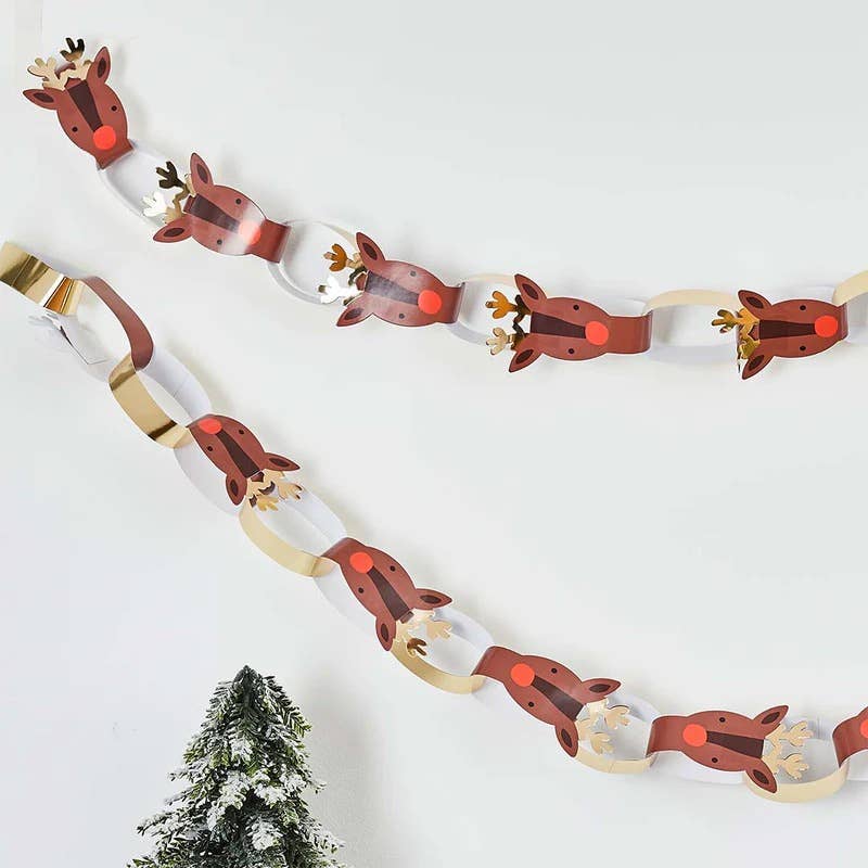 Reindeer Paper Chain 40 In A Pack