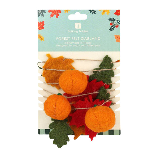Autumn Hues Felt Garland - 2m